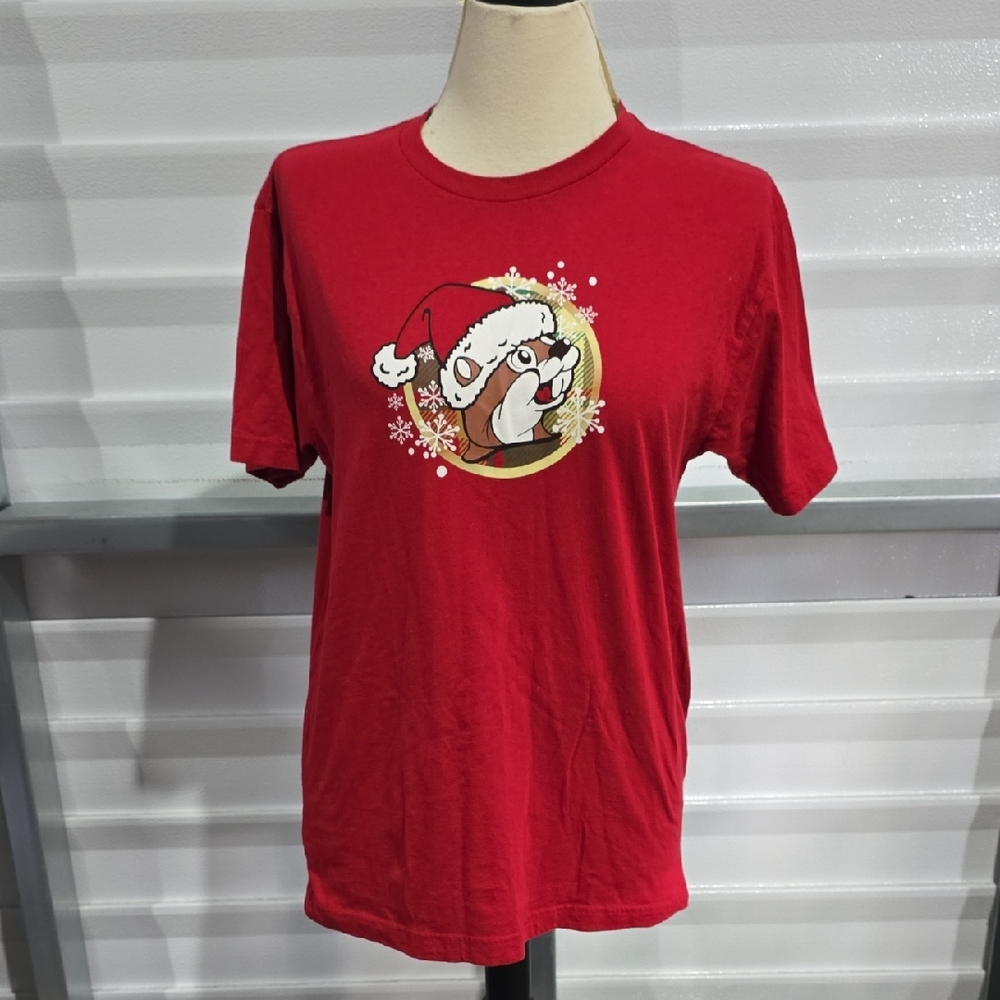 Buc-ees 2023 Christmas Themed T-Shirt Size Medium